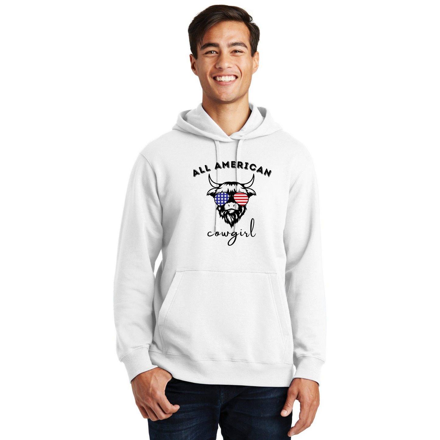 All American Cowgirl Organic Cotton Unisex Hoodie