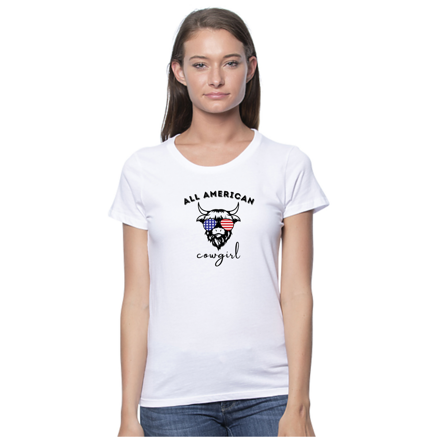 All American Cowgirl Organic Cotton Unisex Tee