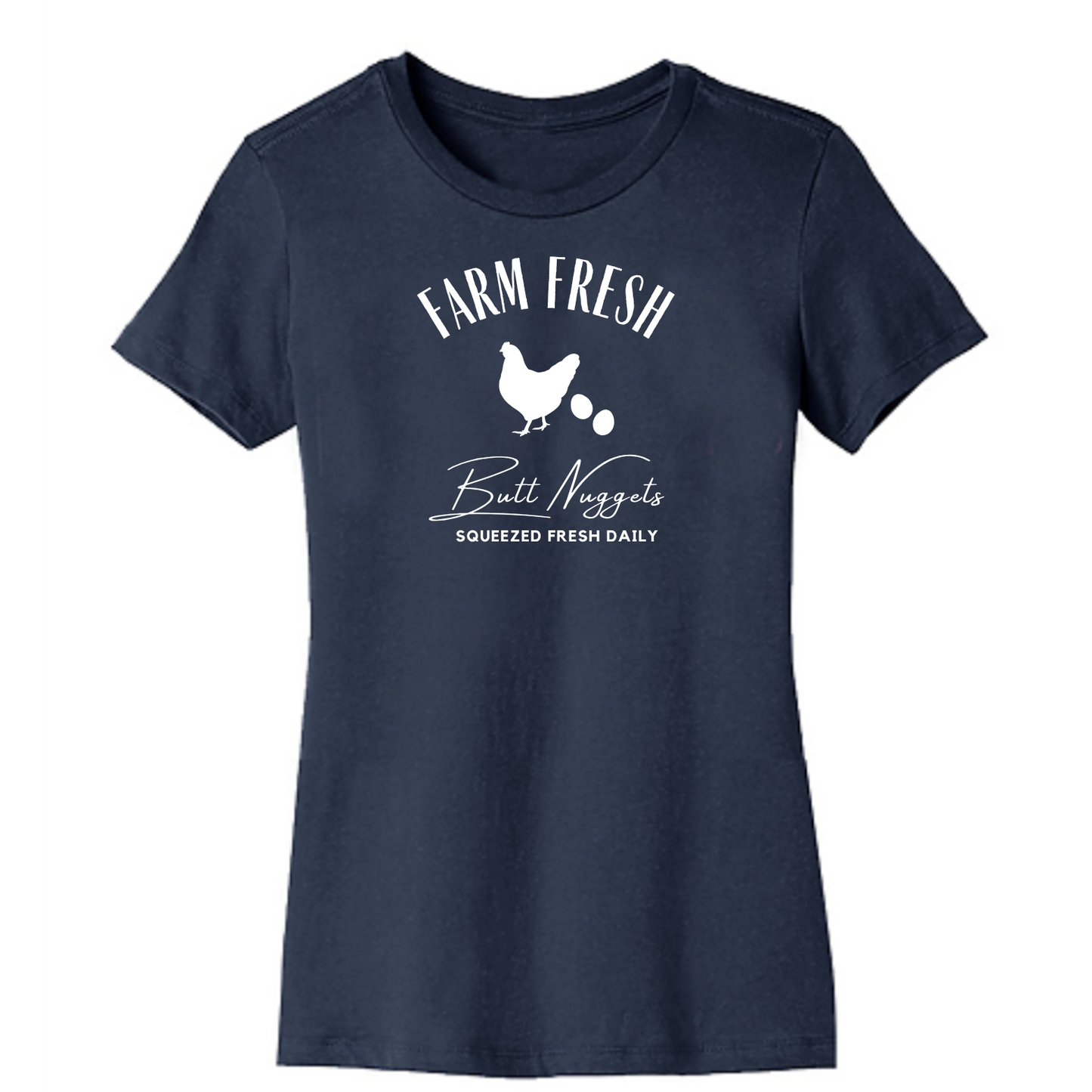 Farm Fresh Butt Nuggets Organic Cotton Unisex Tee