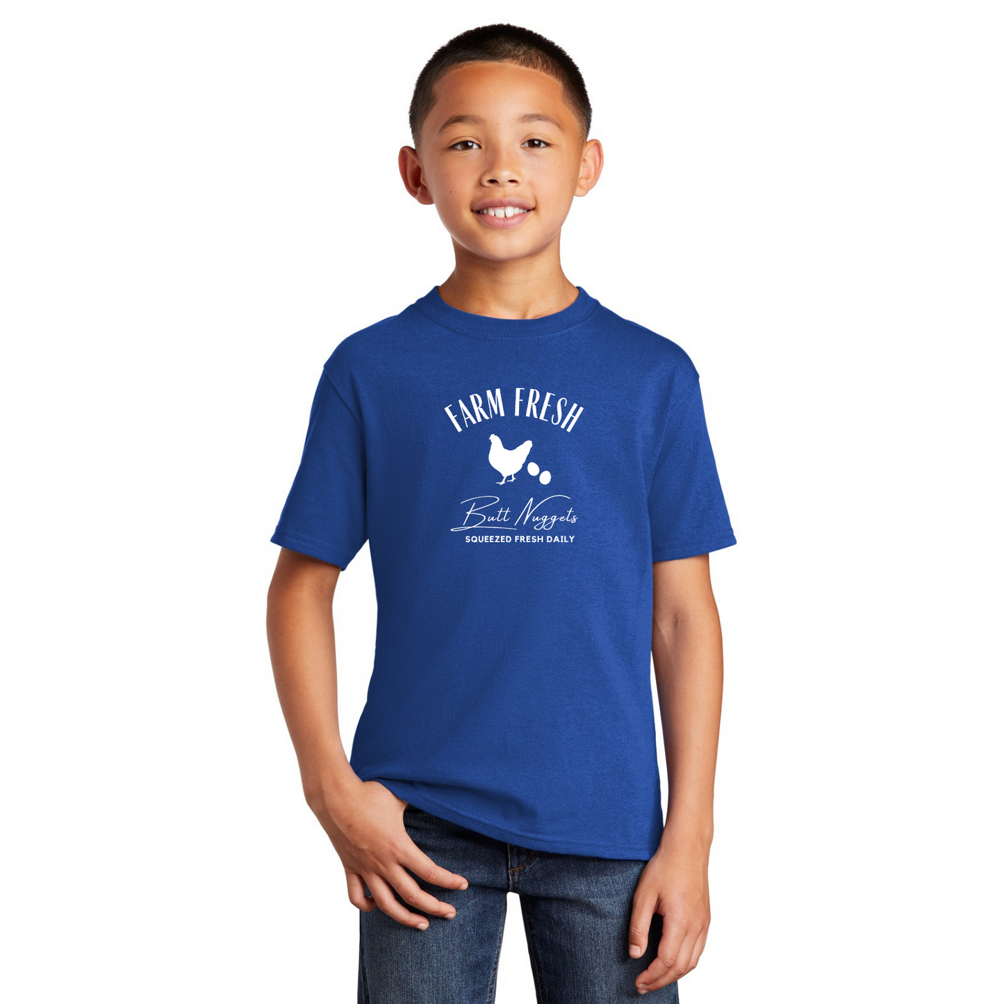Farm Fresh Butt Nuggets Organic Cotton Unisex Tee