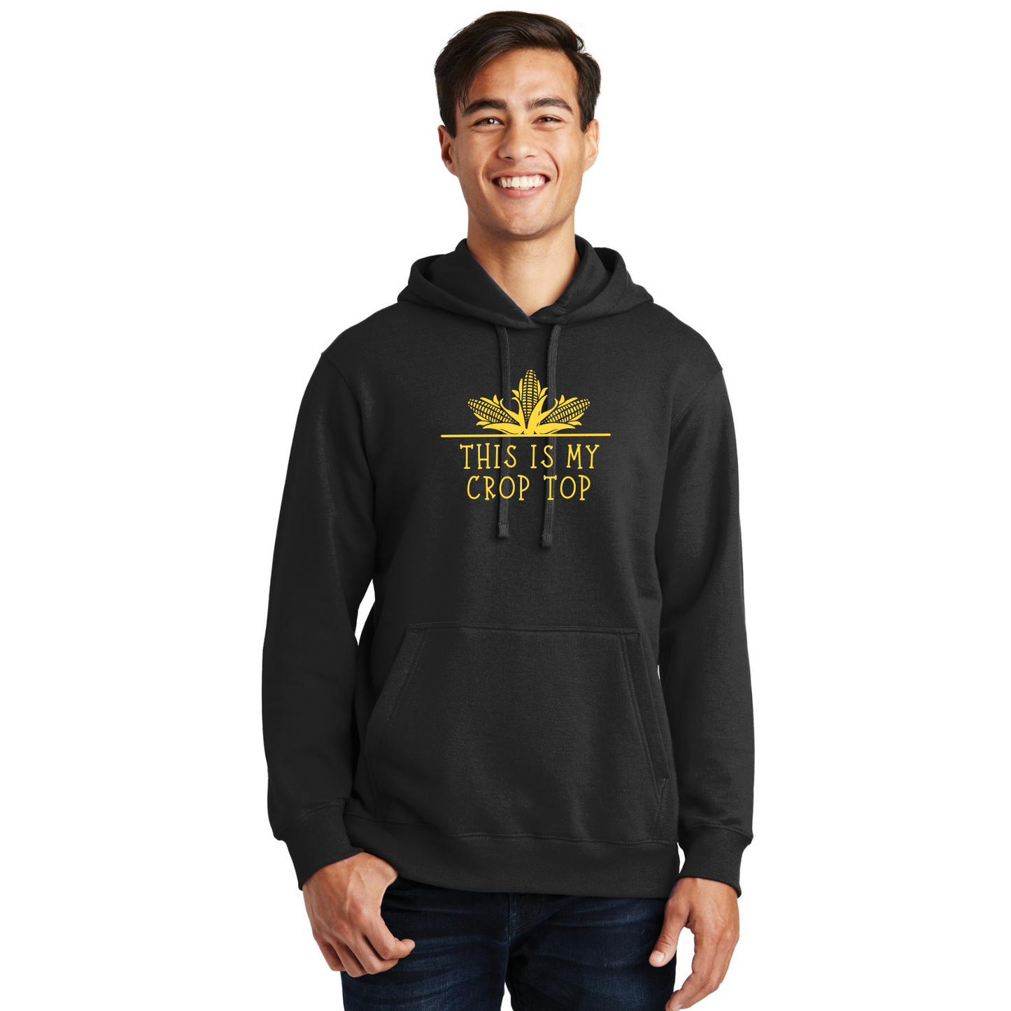Crop Top Organic Cotton Unisex Hoodie