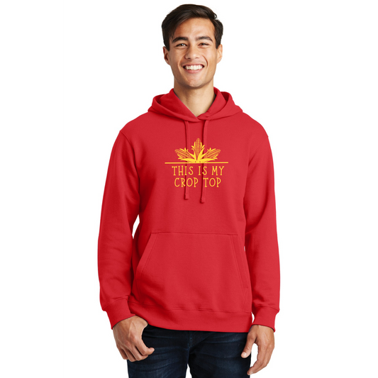 Crop Top Organic Cotton Unisex Hoodie