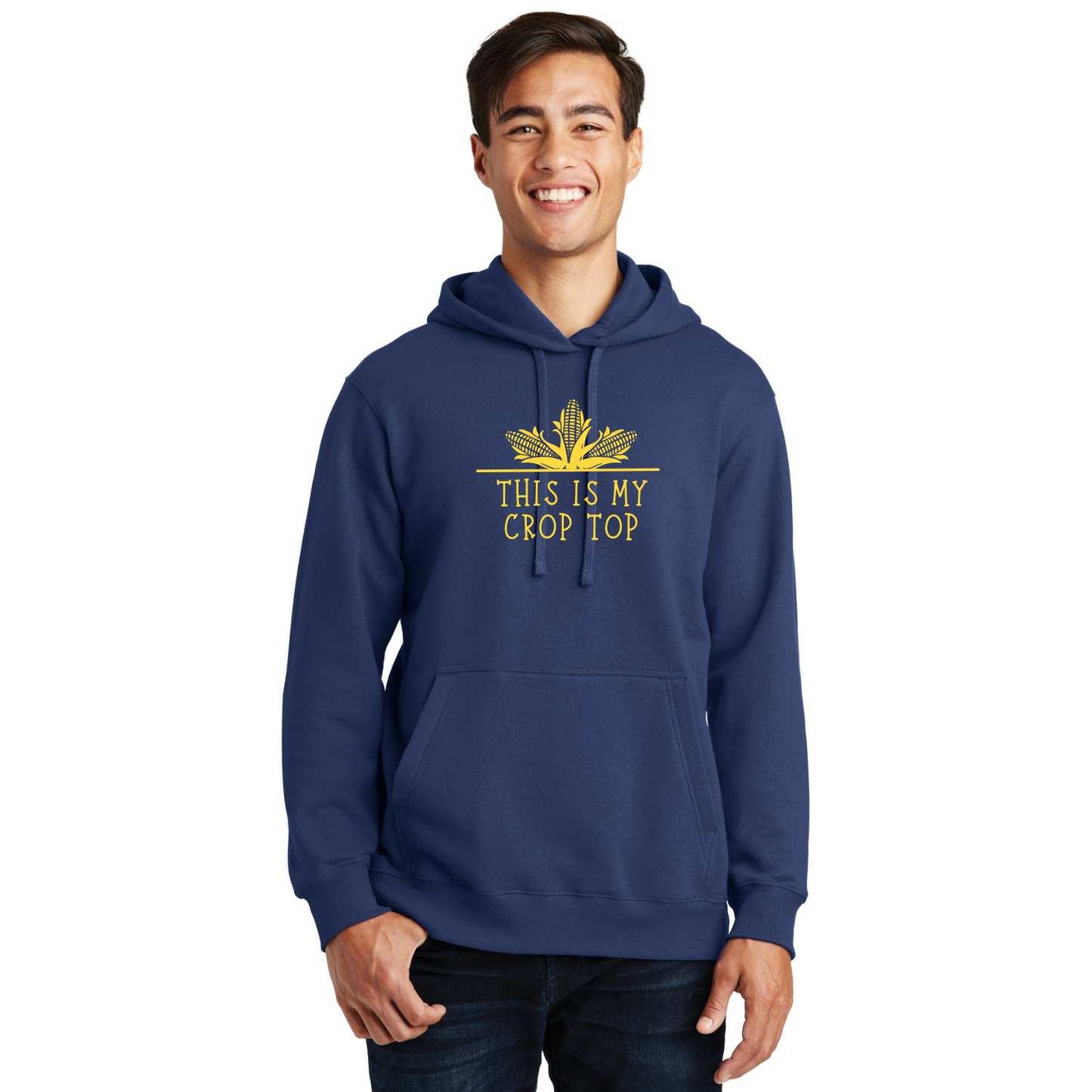 Crop Top Organic Cotton Unisex Hoodie