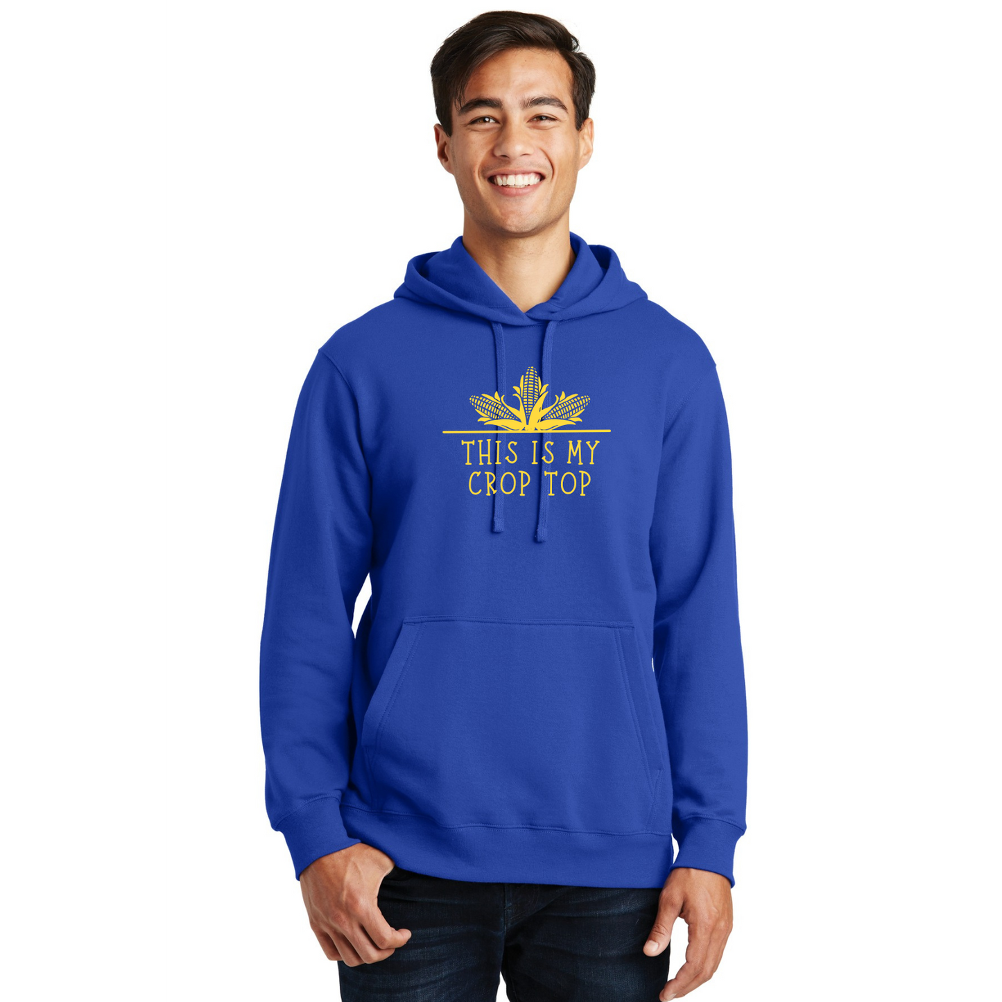 Crop Top Organic Cotton Unisex Hoodie