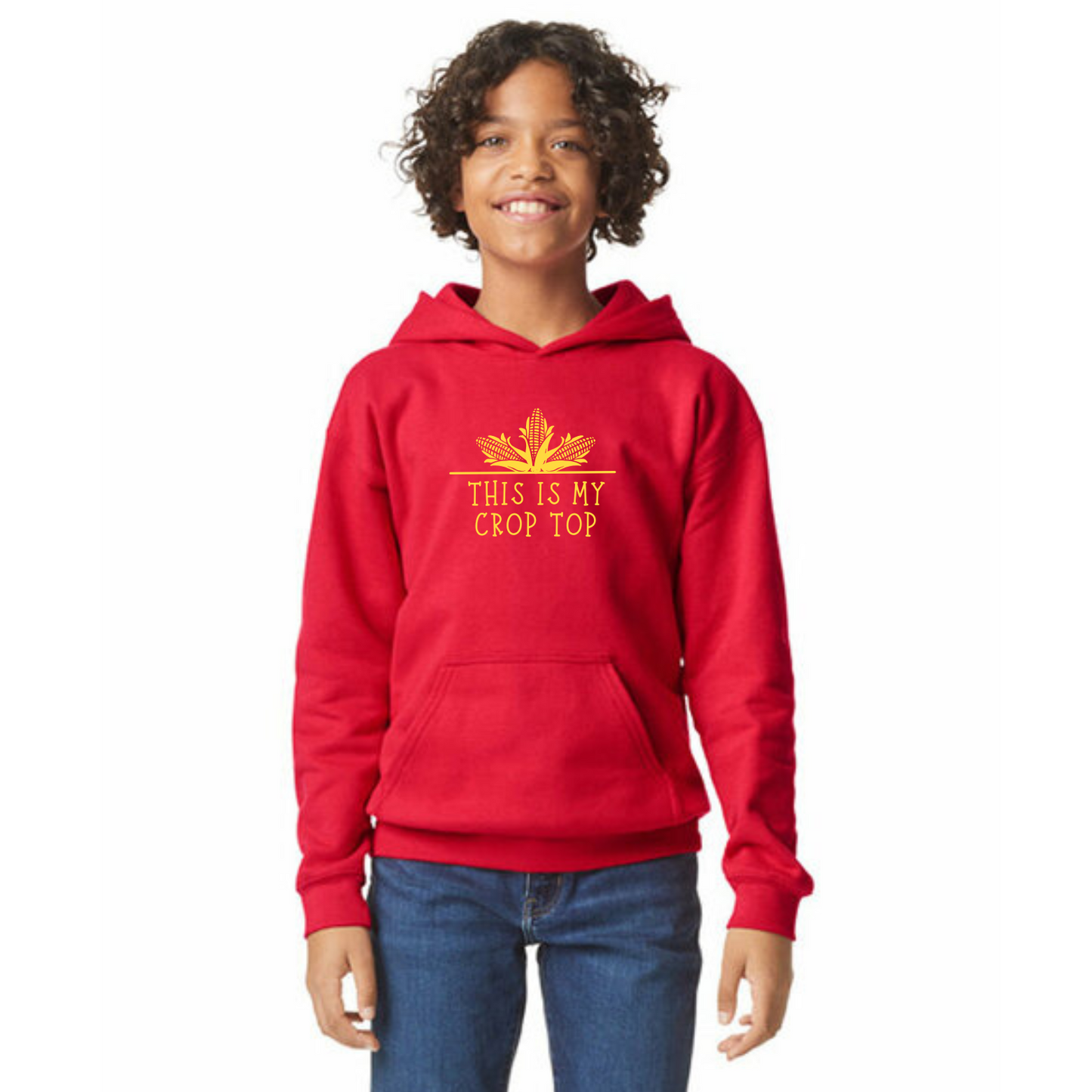 Crop Top Organic Cotton Unisex Hoodie