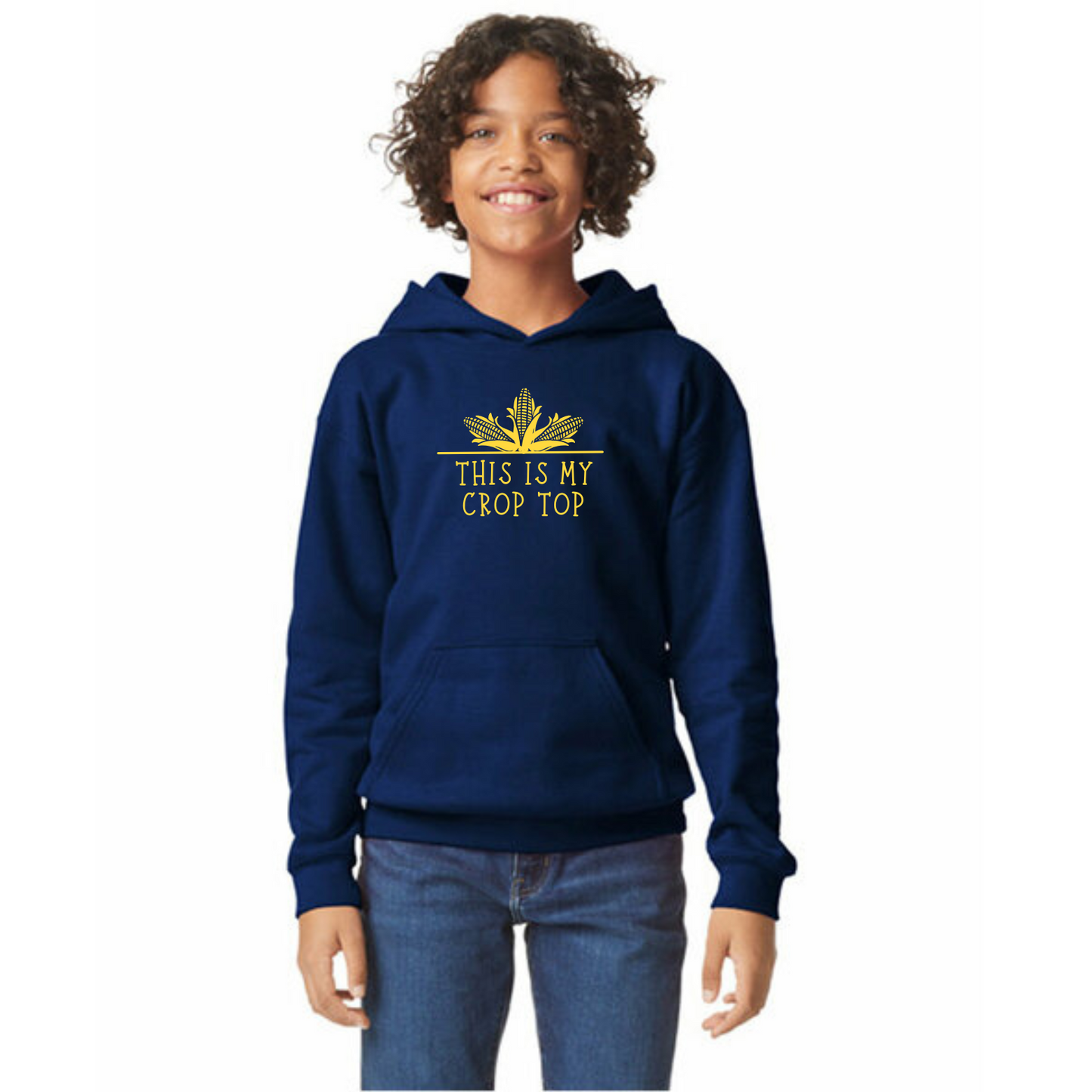 Crop Top Organic Cotton Unisex Hoodie