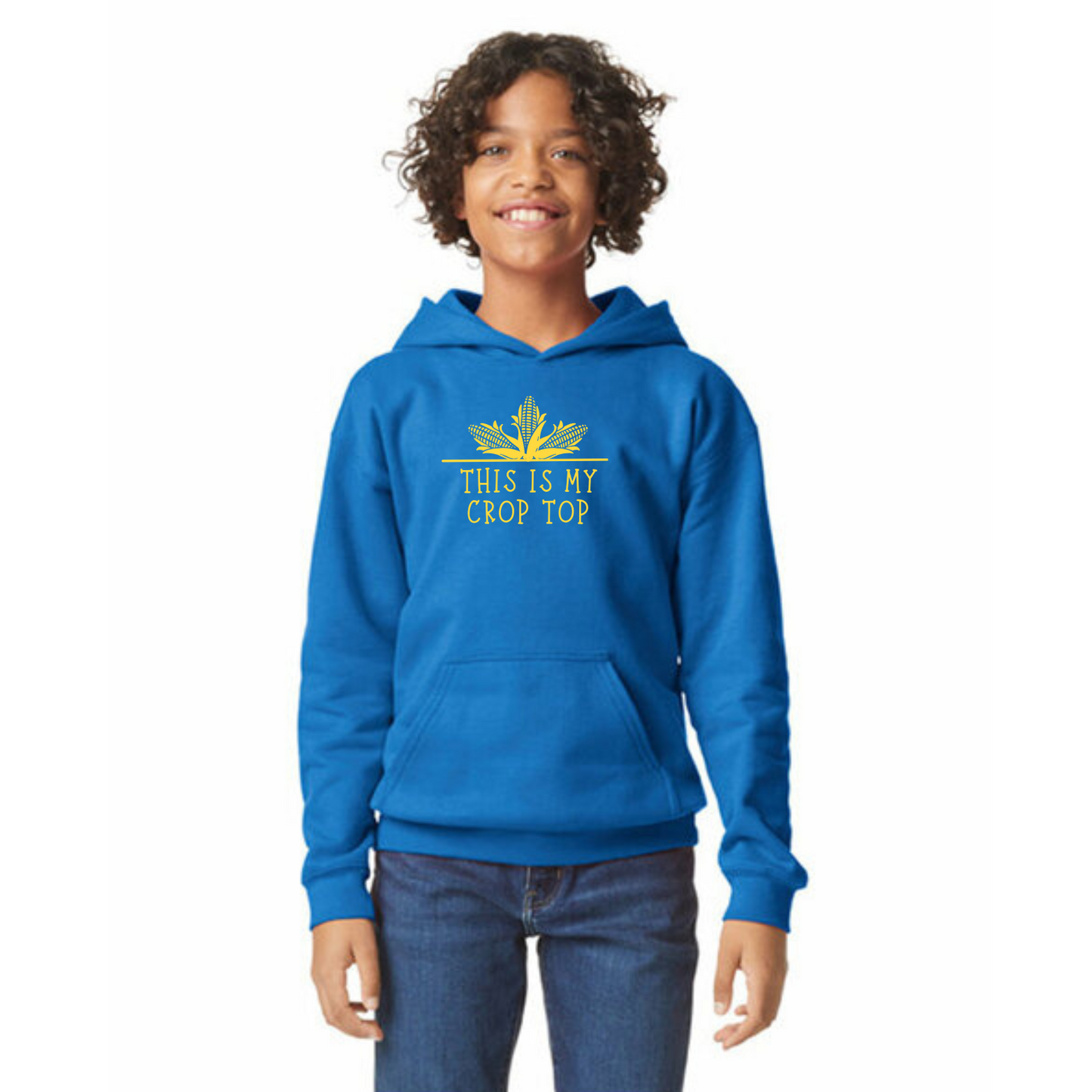 Crop Top Organic Cotton Unisex Hoodie