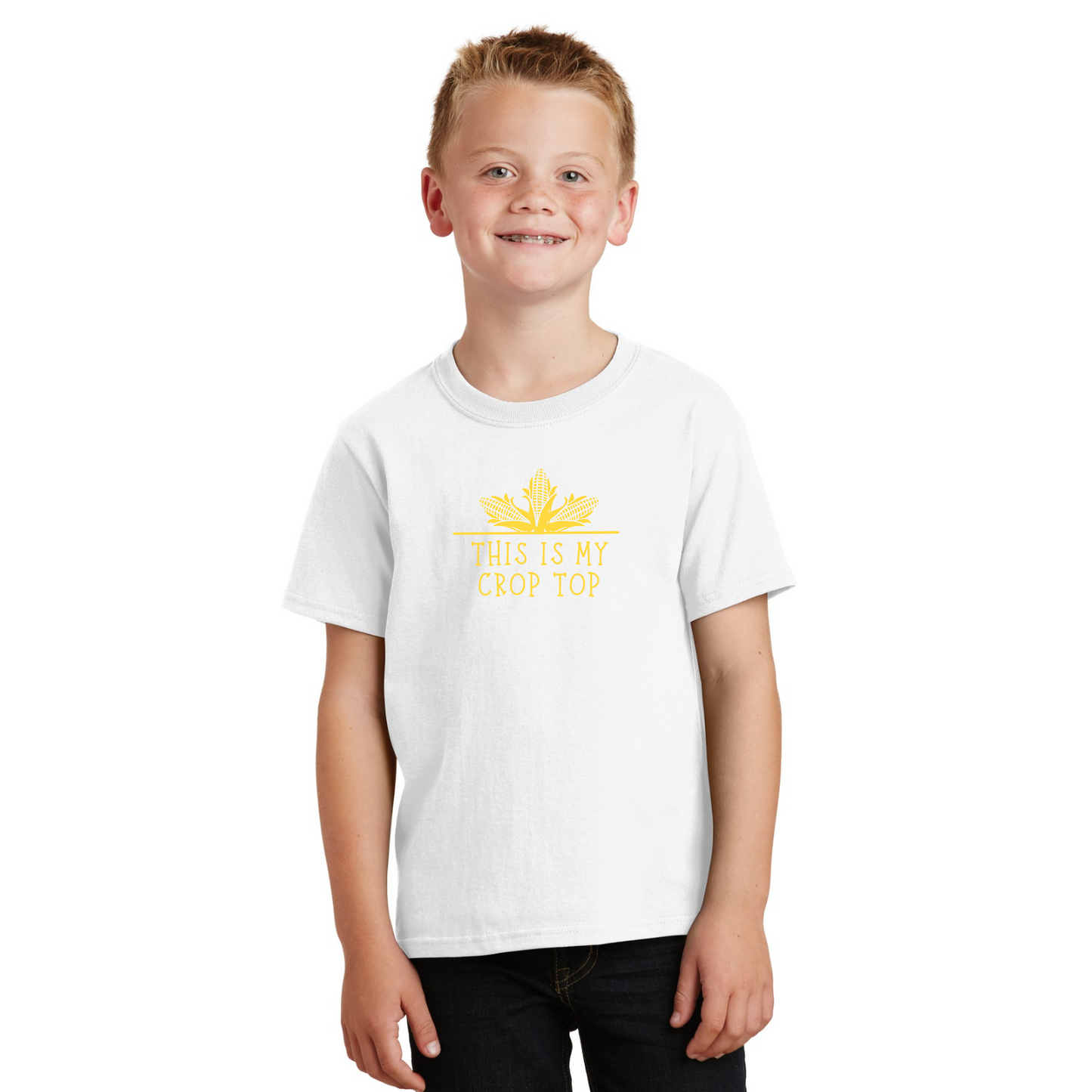 Crop Top Organic Cotton Unisex Tee