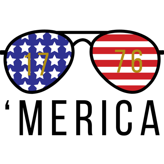 'MERICA 1776 Sunglasses Organic Cotton Unisex Tee