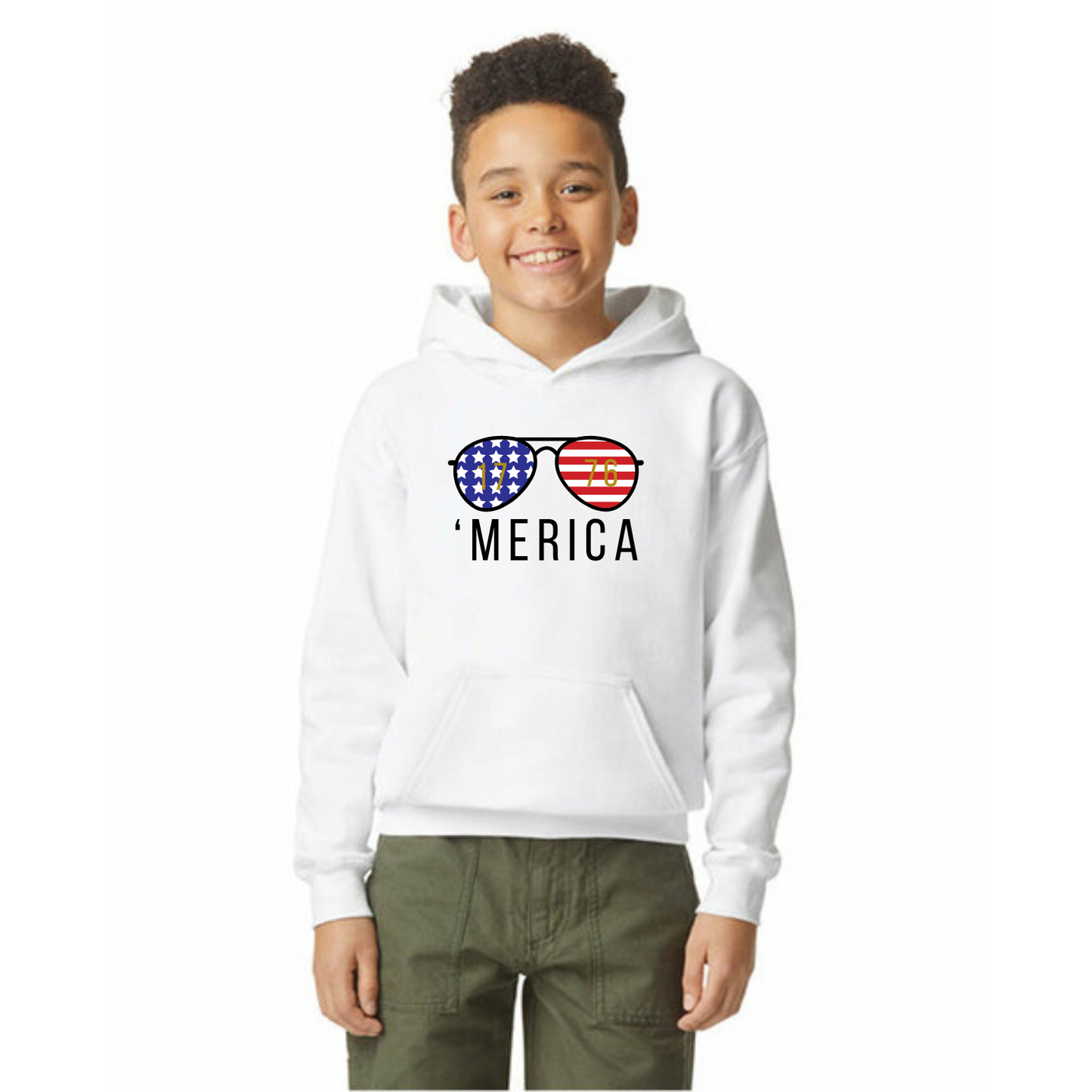 'MERICA 1776 Sunglasses Organic Cotton Unisex Hoodie