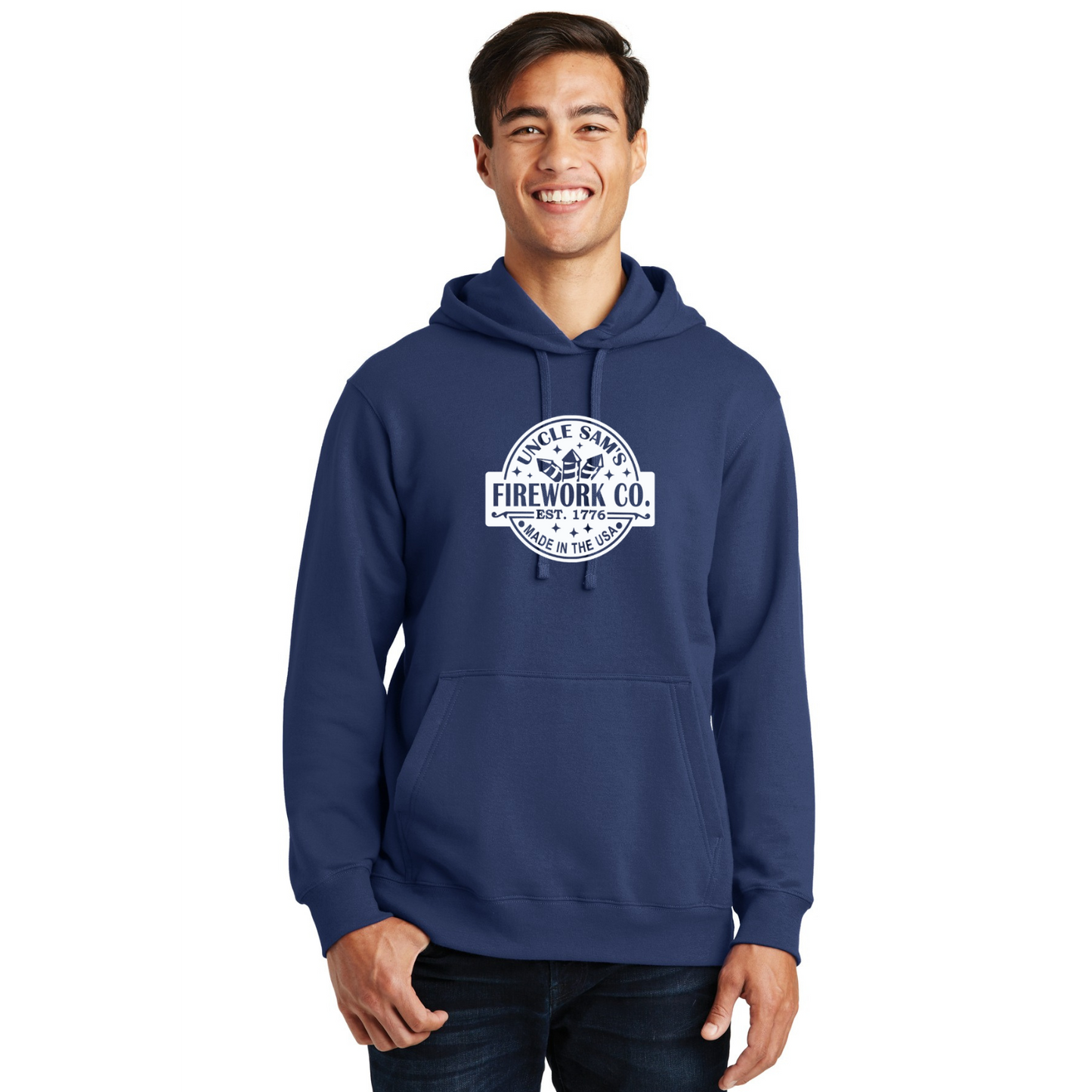 Uncle Sam's Fireworks Organic Cotton Unisex Hoodie