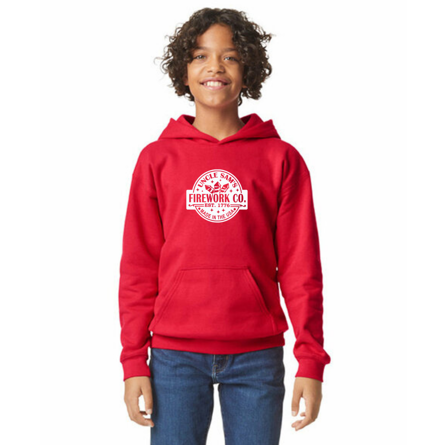Uncle Sam's Fireworks Organic Cotton Unisex Hoodie