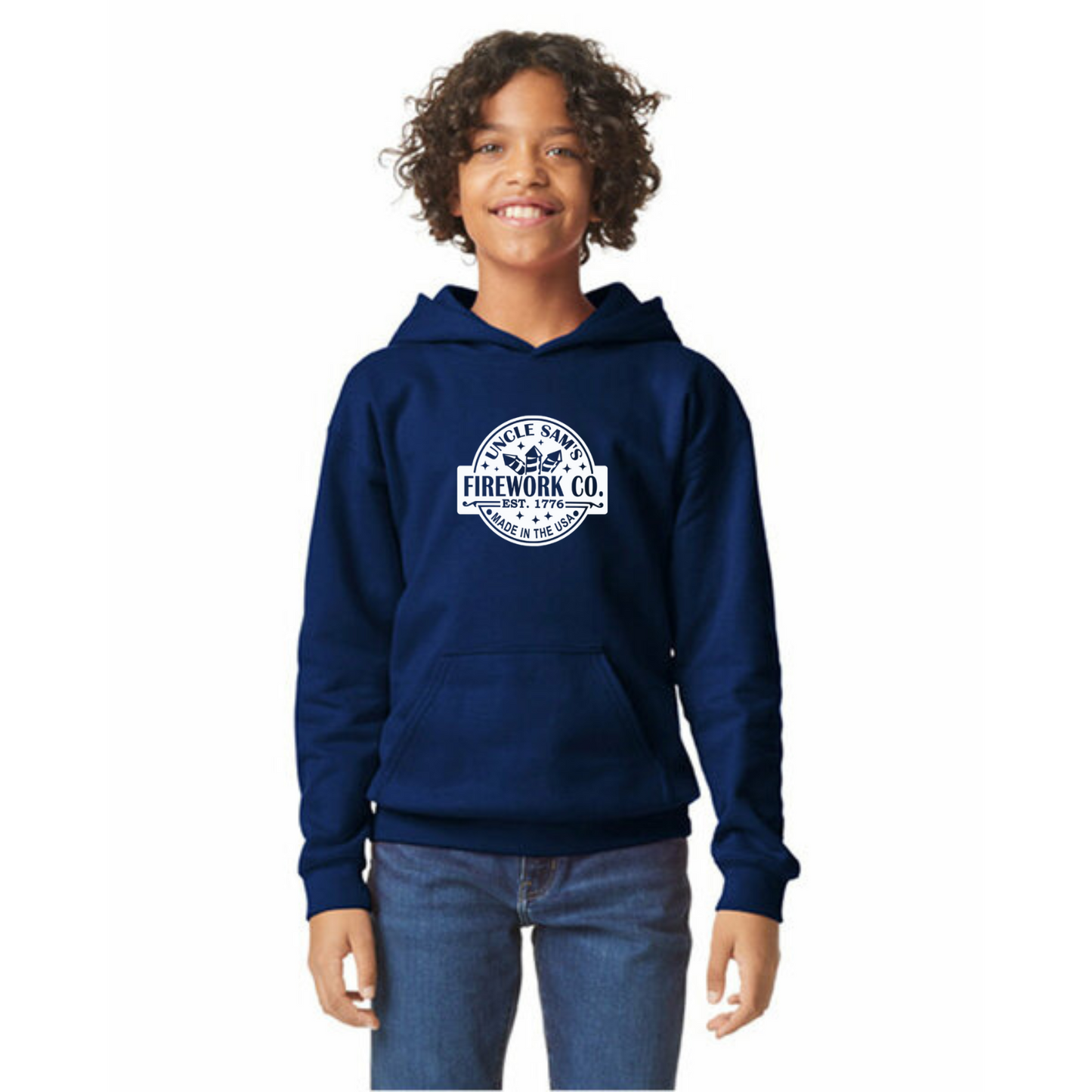 Uncle Sam's Fireworks Organic Cotton Unisex Hoodie
