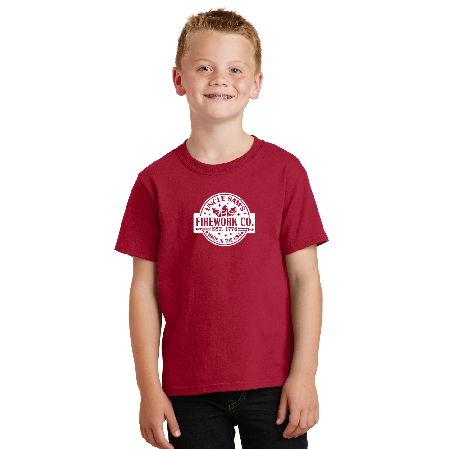 Uncle Sam's Fireworks Organic Cotton Unisex Tee