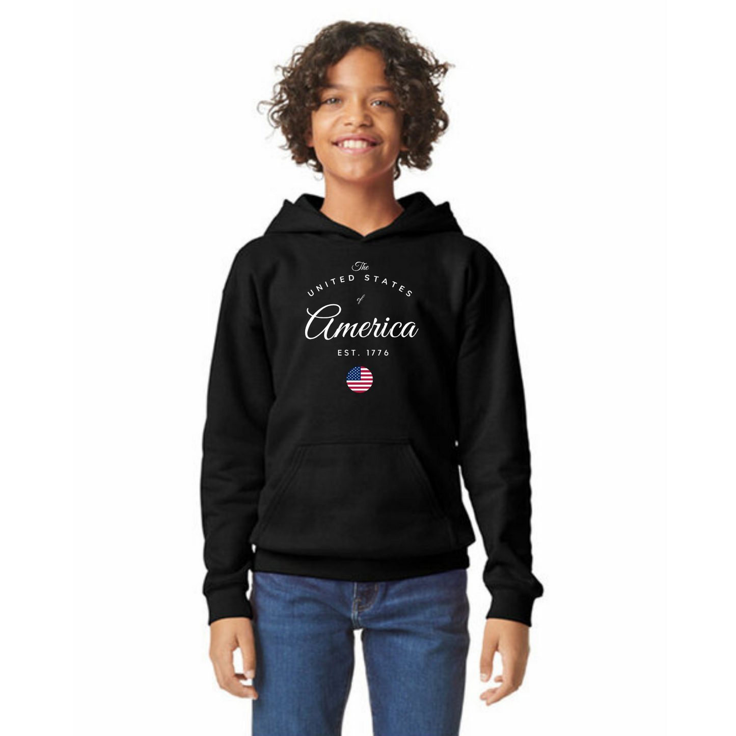 United States of America Organic Cotton Unisex Hoodie
