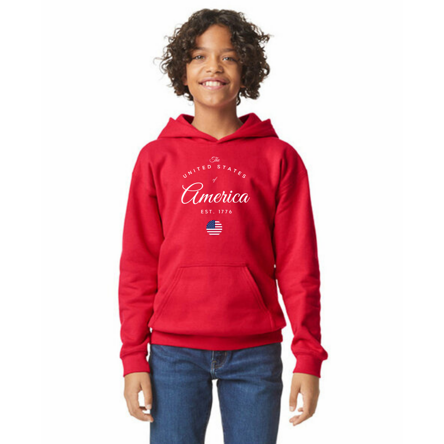 United States of America Organic Cotton Unisex Hoodie