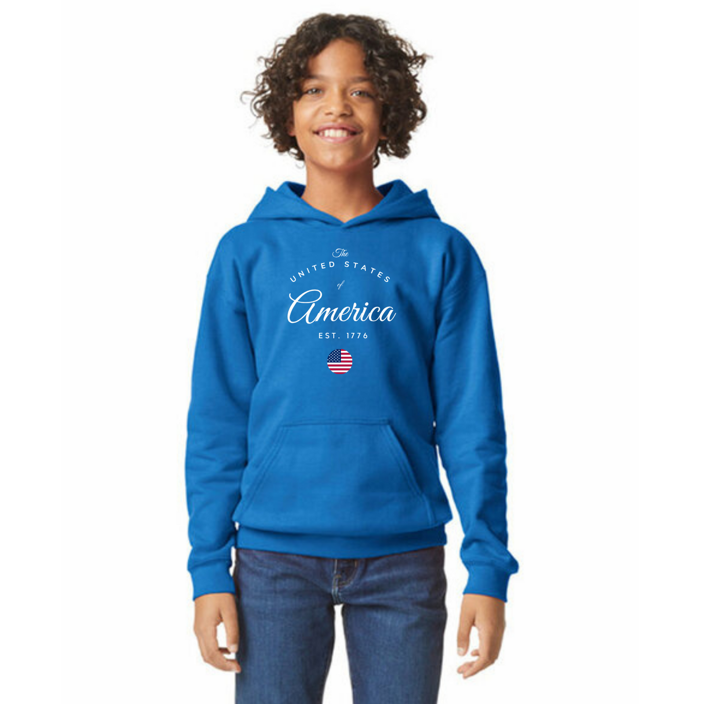 United States of America Organic Cotton Unisex Hoodie