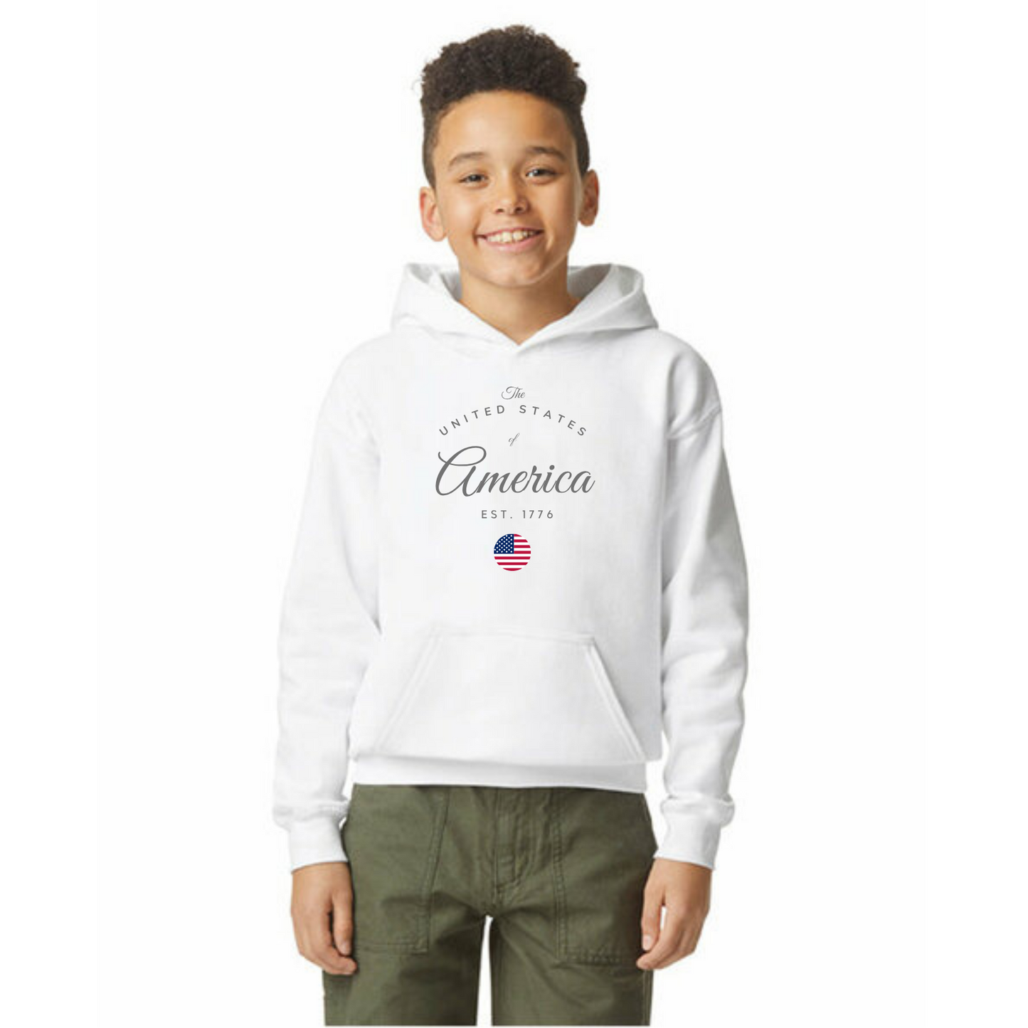 United States of America Organic Cotton Unisex Hoodie