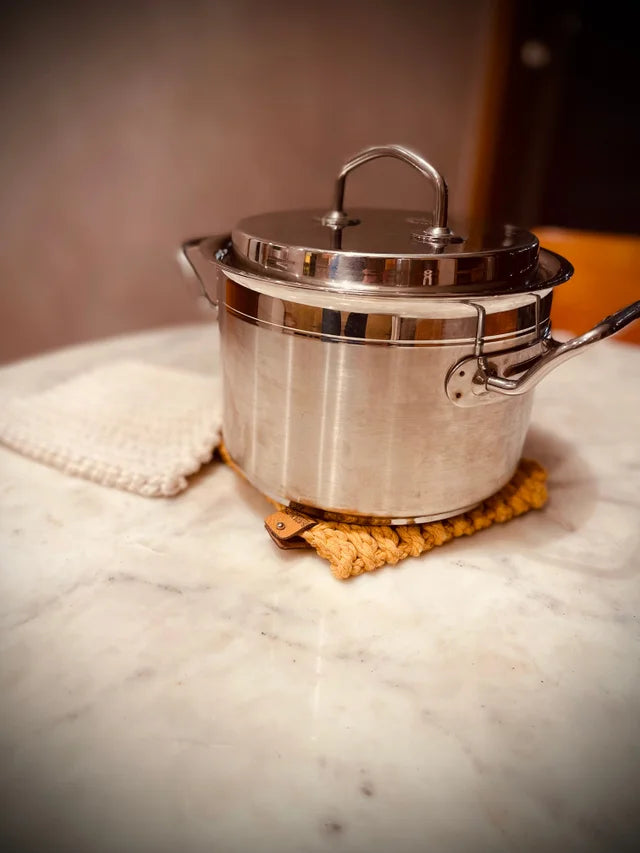 Organic Cotton Trivet & Potholder