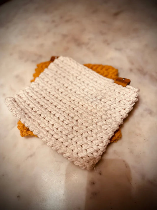 Organic Cotton Trivet & Potholder