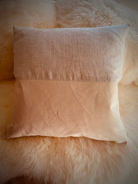 Simple Elegance Linen Canvas Throw Pillow