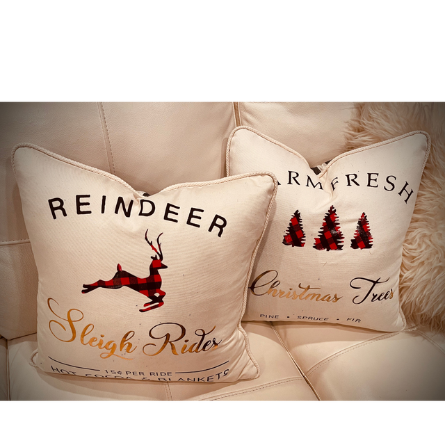 Heirloom Farmhouse Christmas Throw Pillows