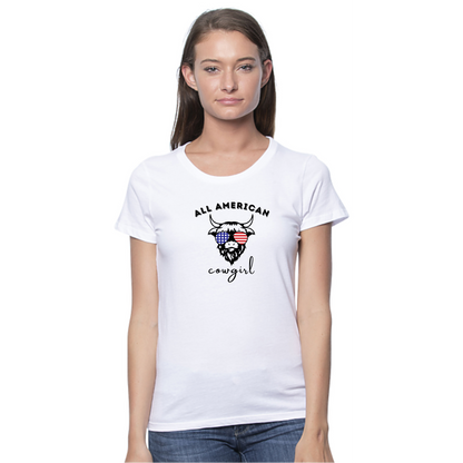 All American Cowgirl Organic Cotton Unisex Tee