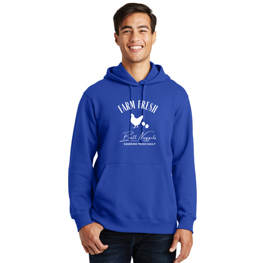 Farm Fresh Butt Nuggets Organic Cotton Unisex Hoodie
