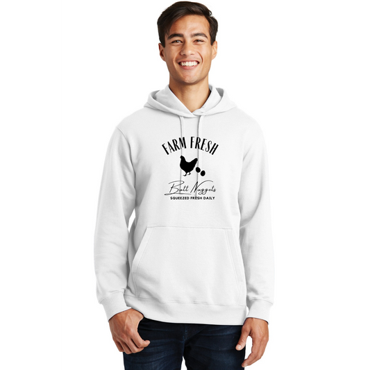 Farm Fresh Butt Nuggets Organic Cotton Unisex Hoodie