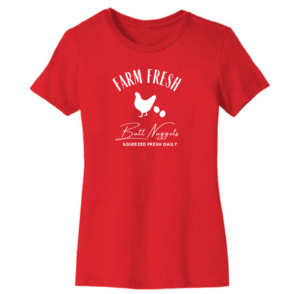 Farm Fresh Butt Nuggets Organic Cotton Unisex Tee