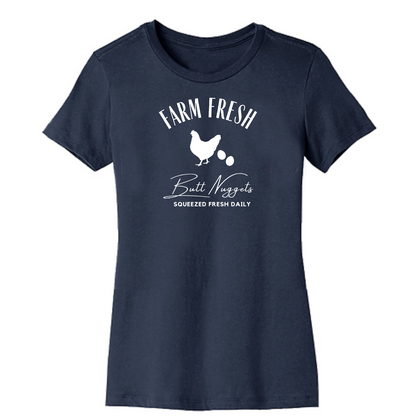 Farm Fresh Butt Nuggets Organic Cotton Unisex Tee