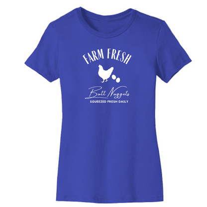 Farm Fresh Butt Nuggets Organic Cotton Unisex Tee