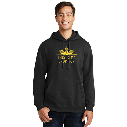 Crop Top Organic Cotton Unisex Hoodie
