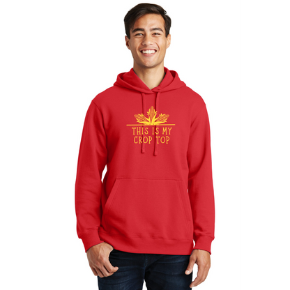 Crop Top Organic Cotton Unisex Hoodie