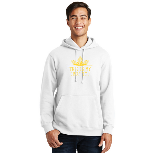 Crop Top Organic Cotton Unisex Hoodie