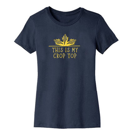 Crop Top Organic Cotton Unisex Tee