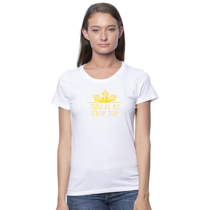 Crop Top Organic Cotton Unisex Tee