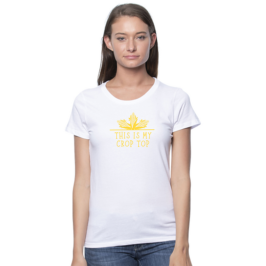 Crop Top Organic Cotton Unisex Tee