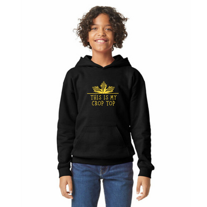 Crop Top Organic Cotton Unisex Hoodie