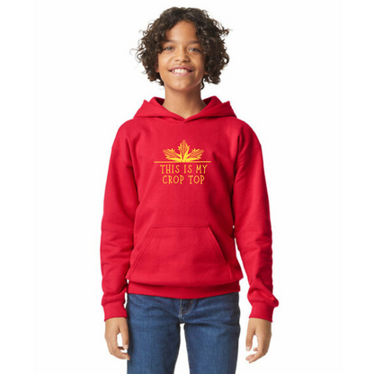 Crop Top Organic Cotton Unisex Hoodie