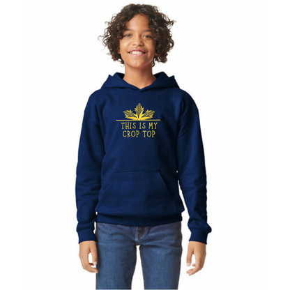 Crop Top Organic Cotton Unisex Hoodie