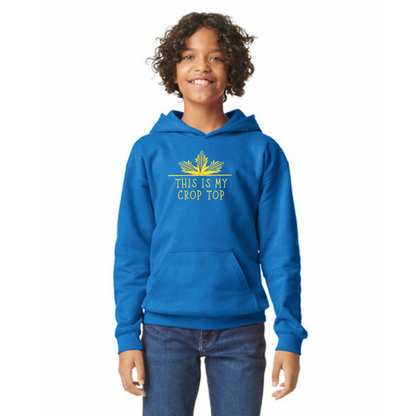 Crop Top Organic Cotton Unisex Hoodie