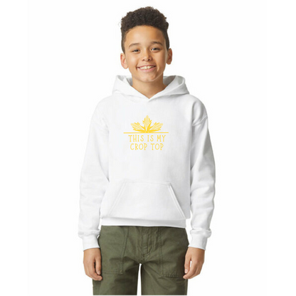 Crop Top Organic Cotton Unisex Hoodie