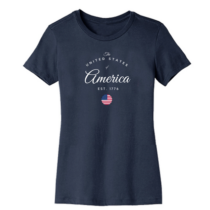 United States of America Organic Cotton Unisex Tee