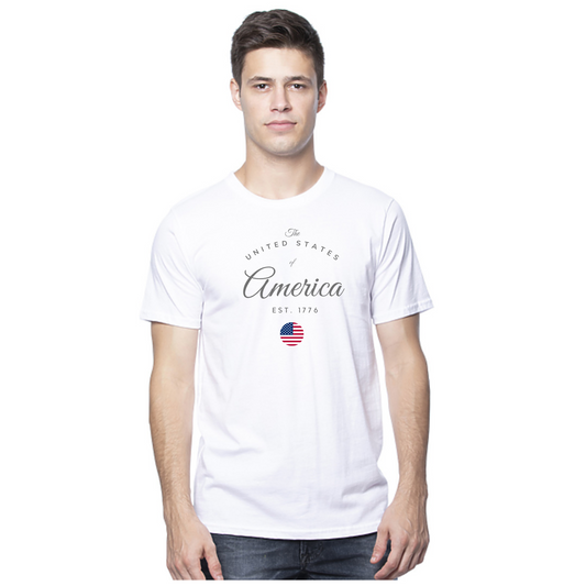 United States of America Organic Cotton Unisex Tee