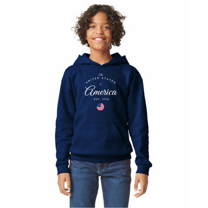 United States of America Organic Cotton Unisex Hoodie