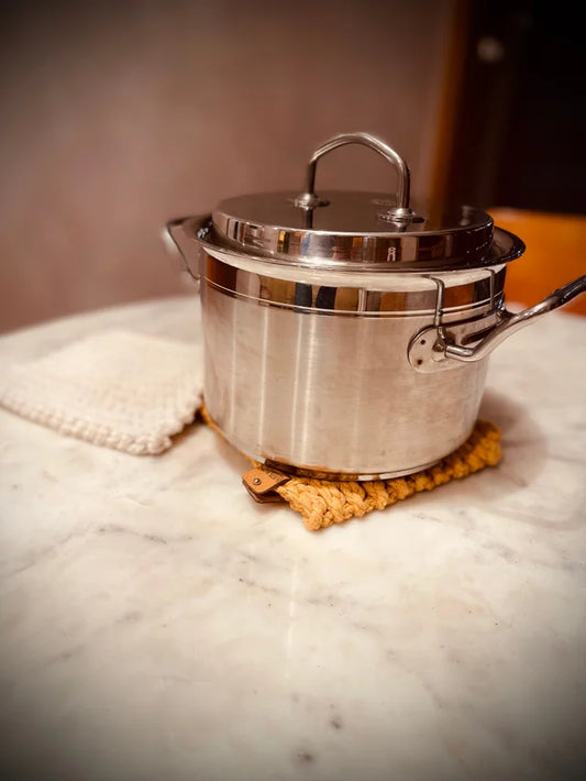 Organic Cotton Trivet & Potholder