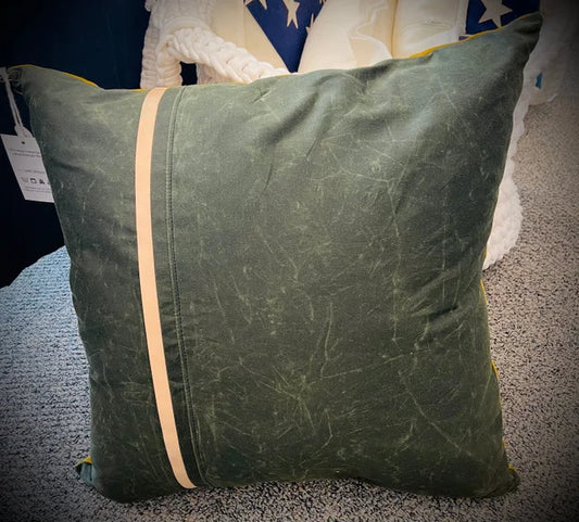 Waxed Canvas "Dog Proof" pillows