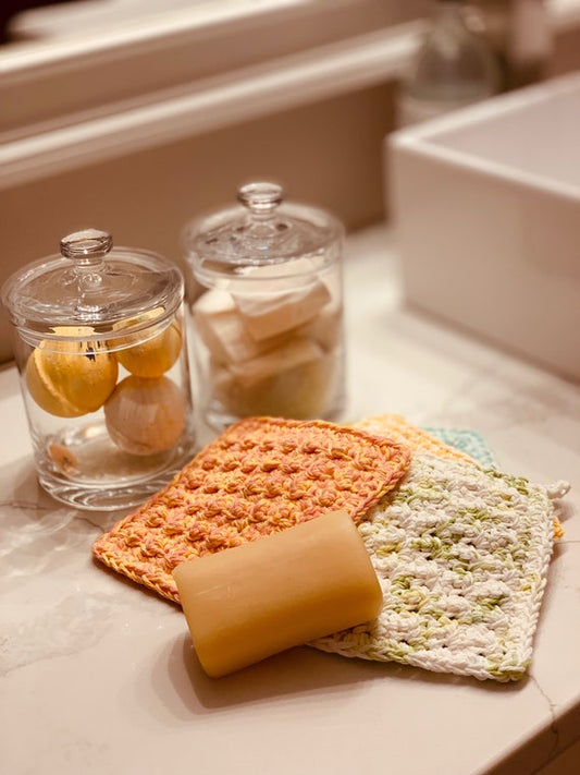 Handmade Cotton Dish or Wash cloth
