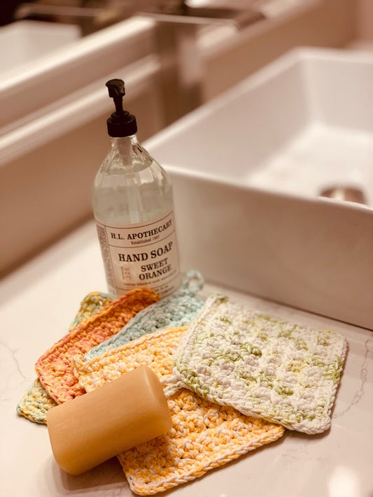 Handmade Cotton Dish or Wash cloth